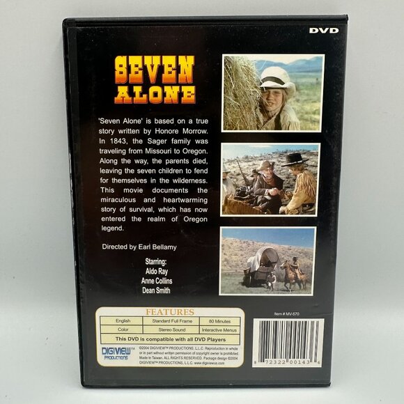 Seven Alone DVD 2004 Aldo Ray Anne Collins Dean Smith Digiview Family Film - Picture 2 of 3
